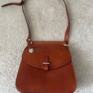 Rooney & Bourke brown leather saddlebag